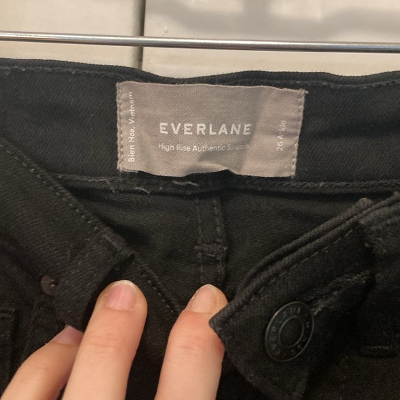 Everlane - Authentic Stretch High-Rise Skinny - Black - 26 ankle - Picture 6 of 6
